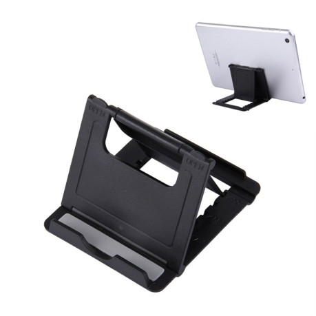 Універсальна підставка Universal Foldable Mini Phone Holder Stand, Size: 8.3 x 7.1 x 0.7 cm для смартфона - чорна
