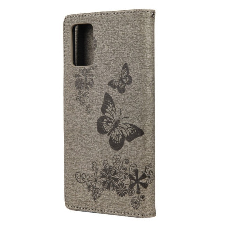 Чохол-книжка Floral Butterfly для Xiaomi Redmi Note 11 Pro 5G (China)/11 Pro+ - сірий