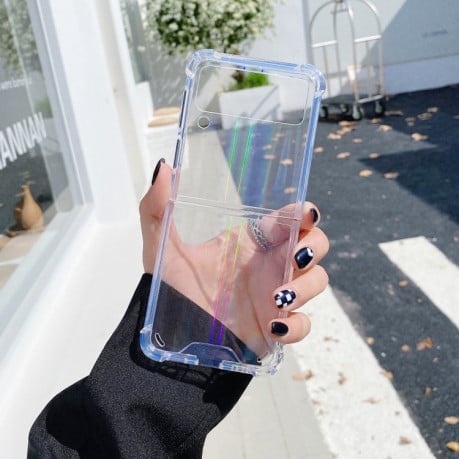 Противоударный чехол Aurora Clear для Samsung Galaxy Flip4 - прозрачный