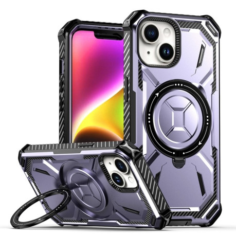 Противоударный чехол Armor Series MagSafe для iPhone 15 - фиолетовый