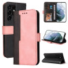 Чехол-книжка Business Stitching-Color для Samsung Galaxy S22 UItra 5G - розовый