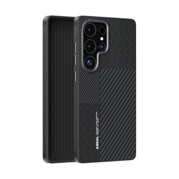 Ультратонкий чохол ABEEL 6D Micro Relief MagSafe Magnetic  для Samsung Galaxy S25 Ultra 5G - Carbon Fiber Black