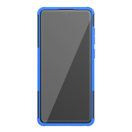 Противоударный чехол Tire Texture на Samsung Galaxy Note 10 Lite - синий