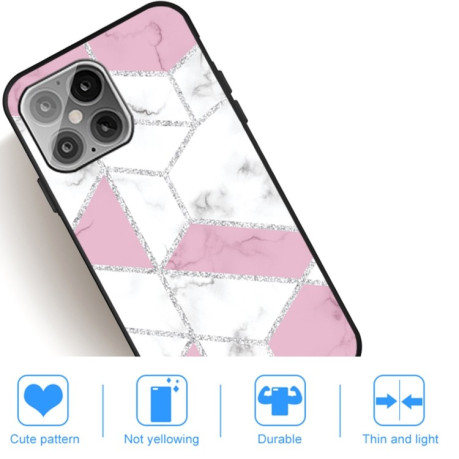 Противоударный чехол Frosted Fashion Marble для iPhone 13 Pro - White Block