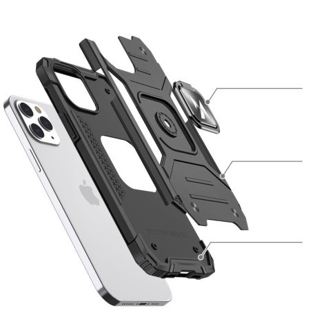 Противоударный чехол Wozinsky Ring Armor на iPhone 13 Pro Max- серебристый