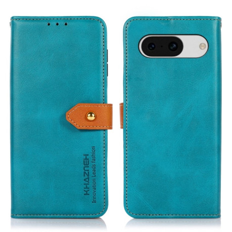 Чехол-книжка KHAZNEH Dual-color Cowhide для Google Pixel 8a - синий