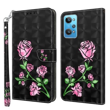 Чохол-книжка 3D Painting для Realme GT2 / GT Neo2 / GT Neo 3T - Rose