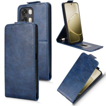 Чехол Magnetic Vertical Flip Leather на OPPO A6s 5G / A6 5G Global — синий