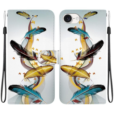 Чохол-книжка Colored Drawing Series на iPhone 16e - кольоровий