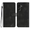 Чехол-книжка в стиле Retro мягкое покрытие Skin Feel серия Amile на Samsung Galaxy F16 5G / M16 5G — чёрный