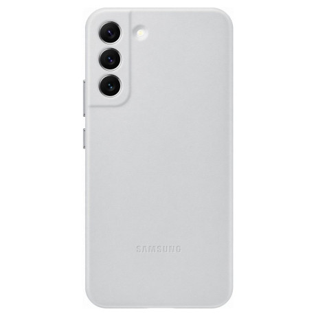 Оригинальный чехол Samsung Leather Cover для Samsung Galaxy S22 Plus - light gray