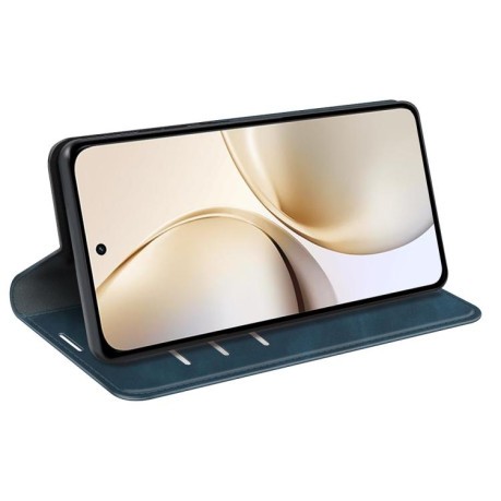 Чехол-книжка Retro Skin Feel Business Magnetic на Realme 14 Pro+ - синий