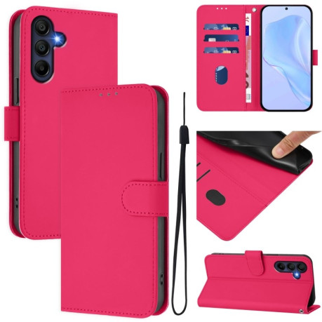 Чехол-книжка Skin Feel S-type для Samsung Galaxy A26 5G - пурпурно-красный