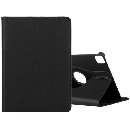 Чехол-книжка Litchi Texture 360 Rotating на  iPad Pro 12.9 (2021/2020) - черный