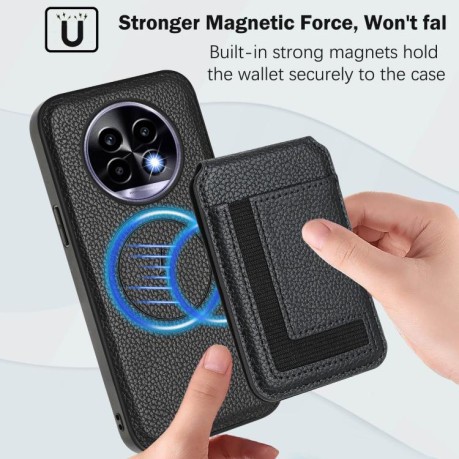 Чохол CX01 Detachable Magsafe Magnetic Card Bag для Realme 13 Pro/13 Pro+ - чорний