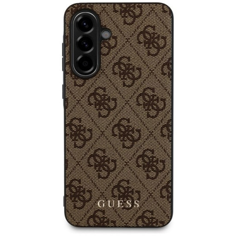 Оригінальний чохол Guess Metal Gold Logo для Samsung Galaxy A36 - Brown