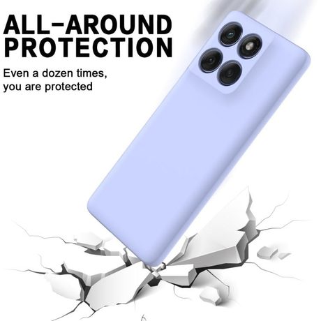 Силиконовый чехол Solid Color Liquid Silicone для Motorola Edge 70 Fusion / Fusion+ 5G — фиолетовый