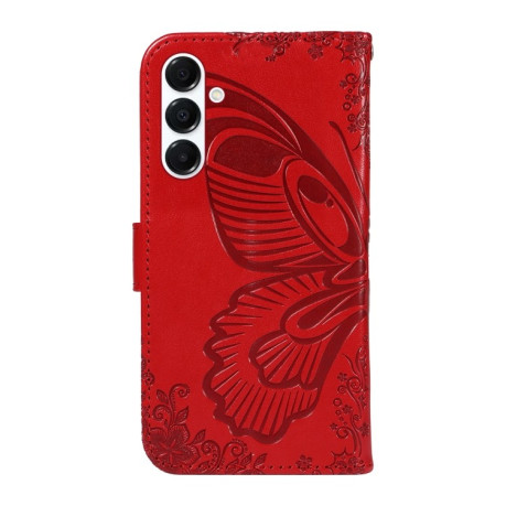 Чохол-книжка Swallowtail Butterfly Embossed Leather  для Samsung Galaxy A26 5G - червоний