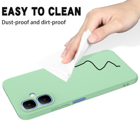 Силіконовий чохол Solid Color Liquid Silicone на Infinix Smart 20 4G — зелений