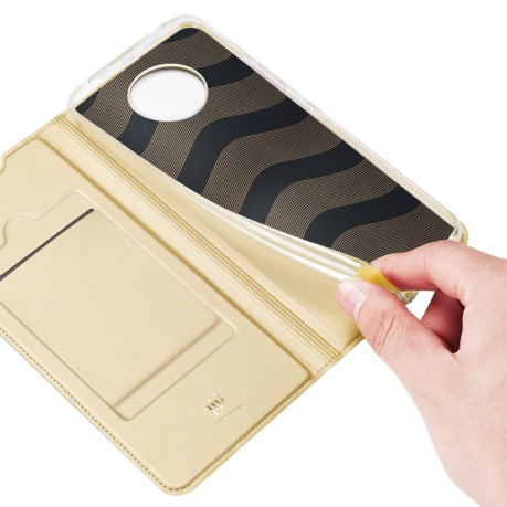 Чехол-книжка DUX DUCIS Skin Pro Series на Xiaomi Redmi Note 9T - золотой