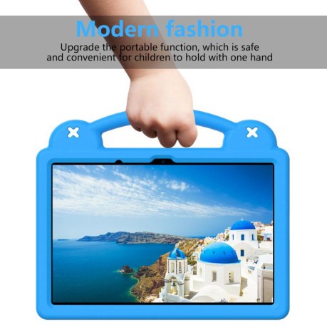 Противоударный чехол EVA Handle Kickstand Children для Xiaomi Redmi Pad 2 11 2025 - голубой