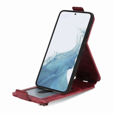 Фліп-чохол Zipper Wallet Vertical для Samsung Galaxy S23+Plus 5G - червоний