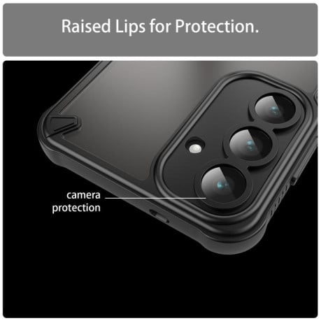 Протиударний чохол Armor Glaze гібрид на Samsung Galaxy S25 FE 5G - чорний
