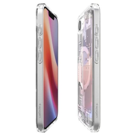 Оригинальный чехол Spigen Ultra Hybrid  Zero One Mag для iPhone 16e - White