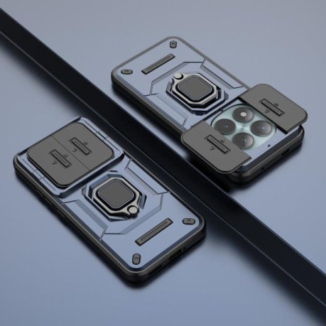 Протиударний чохол Sliding Camshield для Poco 8 Pro/Redmi Note 15 Pro+ 5G Global 163.3mm — синій
