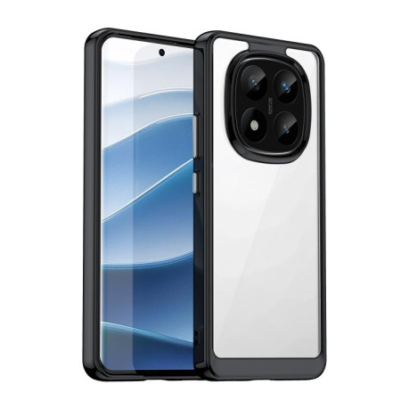 Противоударный чехол Colorful Acrylic Series для Xiaomi Redmi Note 14 Pro+ 5G - черный