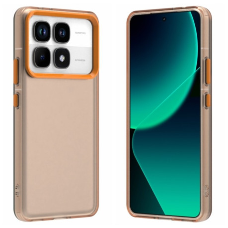 Противоударный чехол Candy Series для Xiaomi 14T Pro - оранжевый