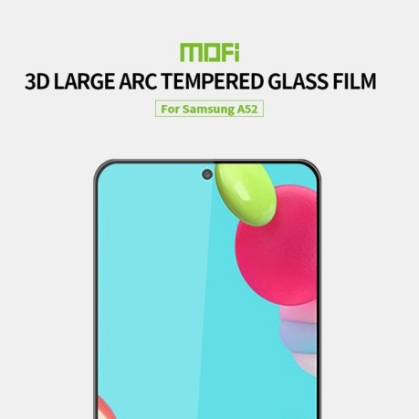 Защитное стекло MOFI 9H 3D Full Screen на Samsung Galaxy A52/A52s - черное