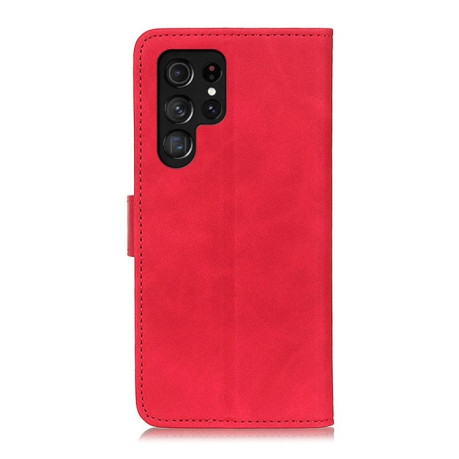 Чохол-книжка KHAZNEH Cowhide Texture  для Samsung Galaxy S25 Ultra 5G - червоний