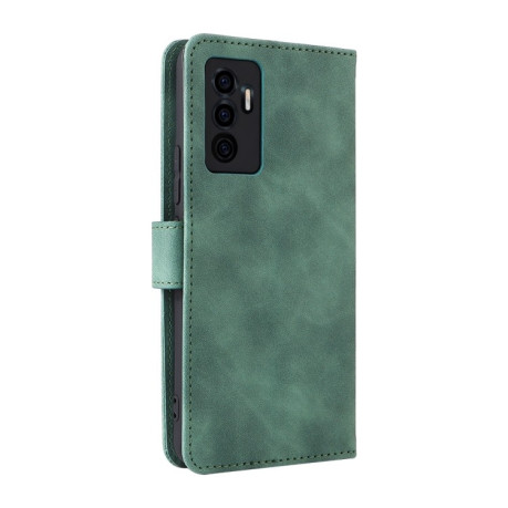 Чехол-книжка Buckle Calf Texture для Vivo S10e / V23e - зеленый
