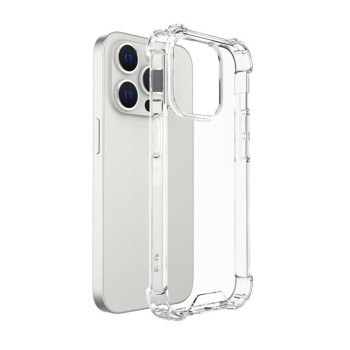 Противоударный силиконовый чехол Four-corner для iPhone 14 Pro Max - прозрачный
