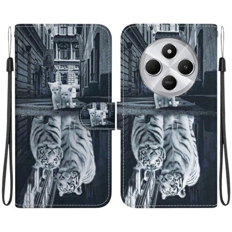 Чехол-книжка Colored Drawing Series на Xiaomi Redmi 14C 4G/Poco C75/Redmi A4 5G - разноцветный