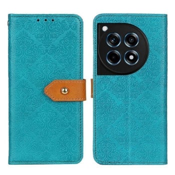 Чохол-книжка European Floral для OnePlus 12R/Ace 3 - синій