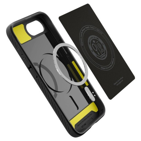 Оригінальний чохол Spigen Rugged Armor MagSafe для iPhone 16e - Black