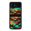 Противоударный чехол Camouflage Clouds для Samsung Galaxy Z Flip3 5G - оранжевый