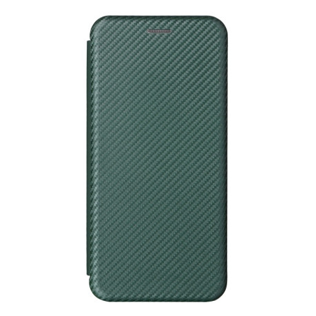 Чехол-книжка Carbon Fiber Texture на Vivo S12 5G/V23 5G - зеленый
