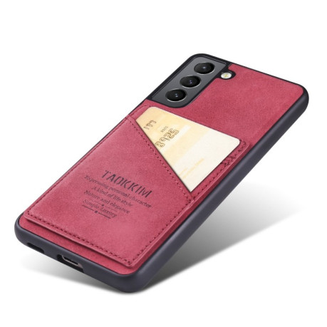 Противоударный чехол TAOKKIM Retro Matte для Samsung Galaxy S21 FE - красный