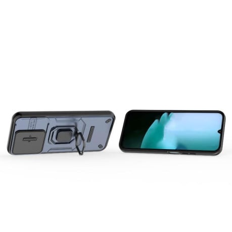Противоударный чехол Sliding Camshield на Xiaomi Redmi 15C 5G / 4G EU 173mm - синий
