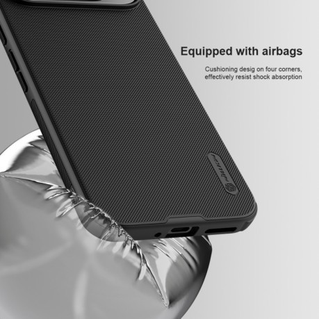 Противоударный чехол NILLKIN Frosted Shield Pro Magnetic Magsafe для Google Pixel 9 Pro - черный