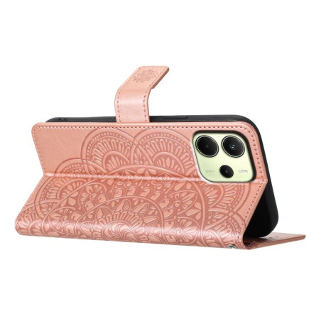 Чохол-книжка Flower Embossed Leather на Xiaomi Redmi Note 14 4G 164.48mm - золото