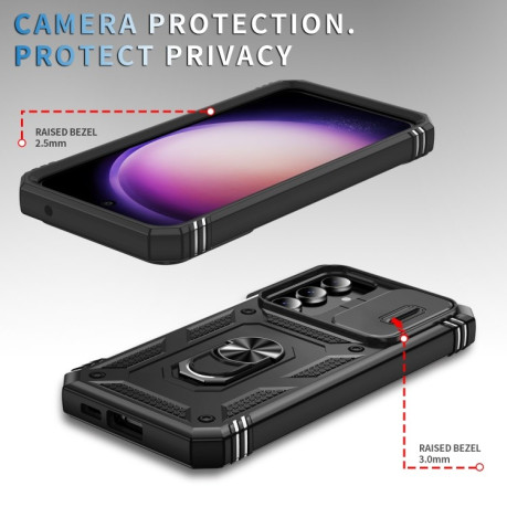 Протиударний чохол Sliding Camshield Samsung Galaxy S23 FE 5G - чорний