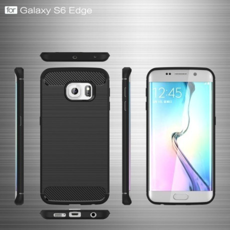 Противоударный Чехол Rugged Armor Fiber Black для Samsung Galaxy S6 Edge / G925