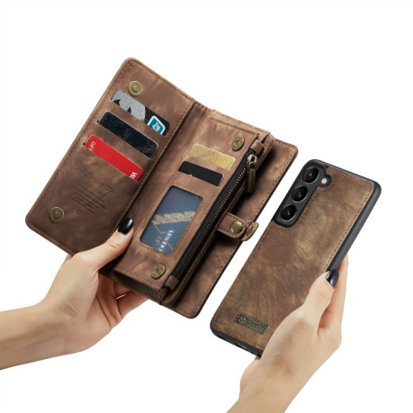 Чохол-гаманець CaseMe 008 Series на Samsung Galaxy S23 5G - коричневий