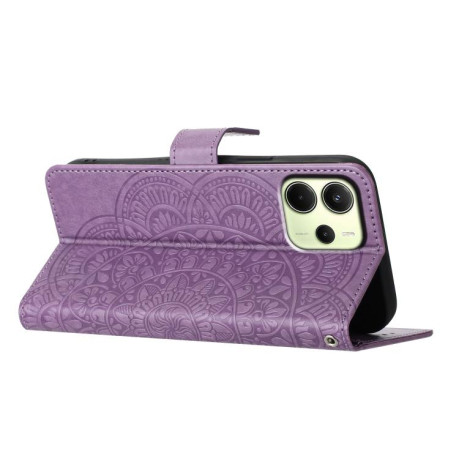 Чохол-книжка Flower Embossed Leather Xiaomi Redmi Note 14 4G 164.48mm - фіолетовий