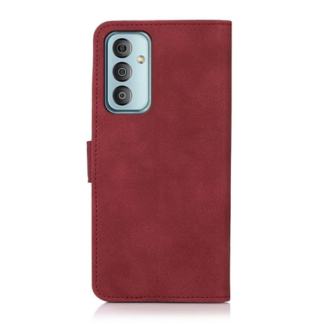 Чехол-книжка KHAZNEH Matte Texture для Samsung Galaxy M13 4G - красный