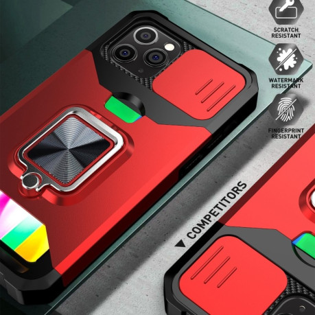 Противоударный чехол Sliding Camera Design для iPhone 11 - зеленый